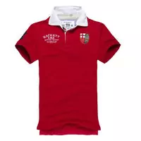 t-shirt hackett scratch eights wise man 2013 polo high collar h1895 red